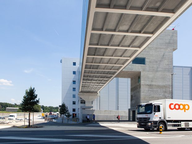 Baustelle Produktion von Aussen