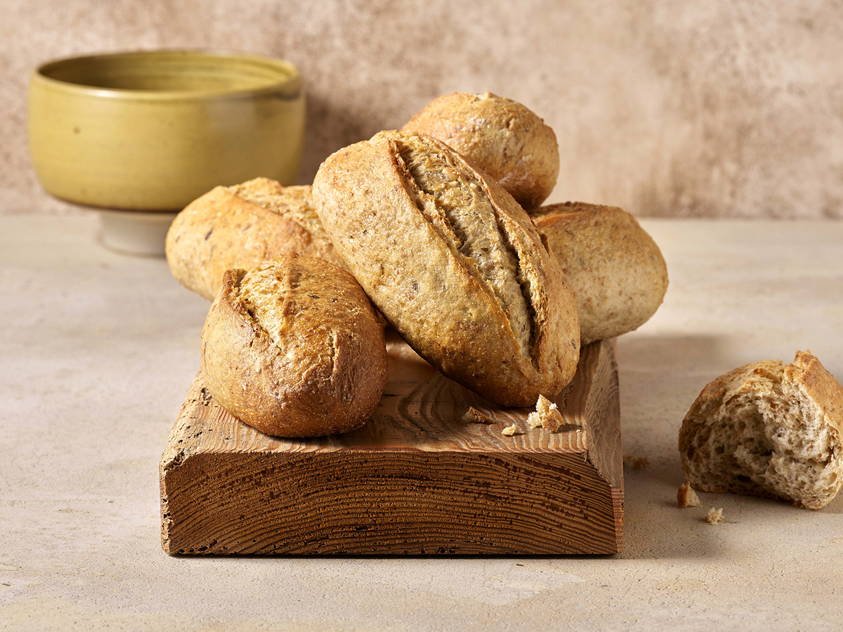 Brote auf Brett
